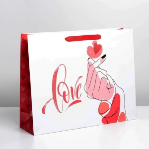 Пакет ламинированный «Для тебя с любовью», L 40 × 31 × 11,5 см